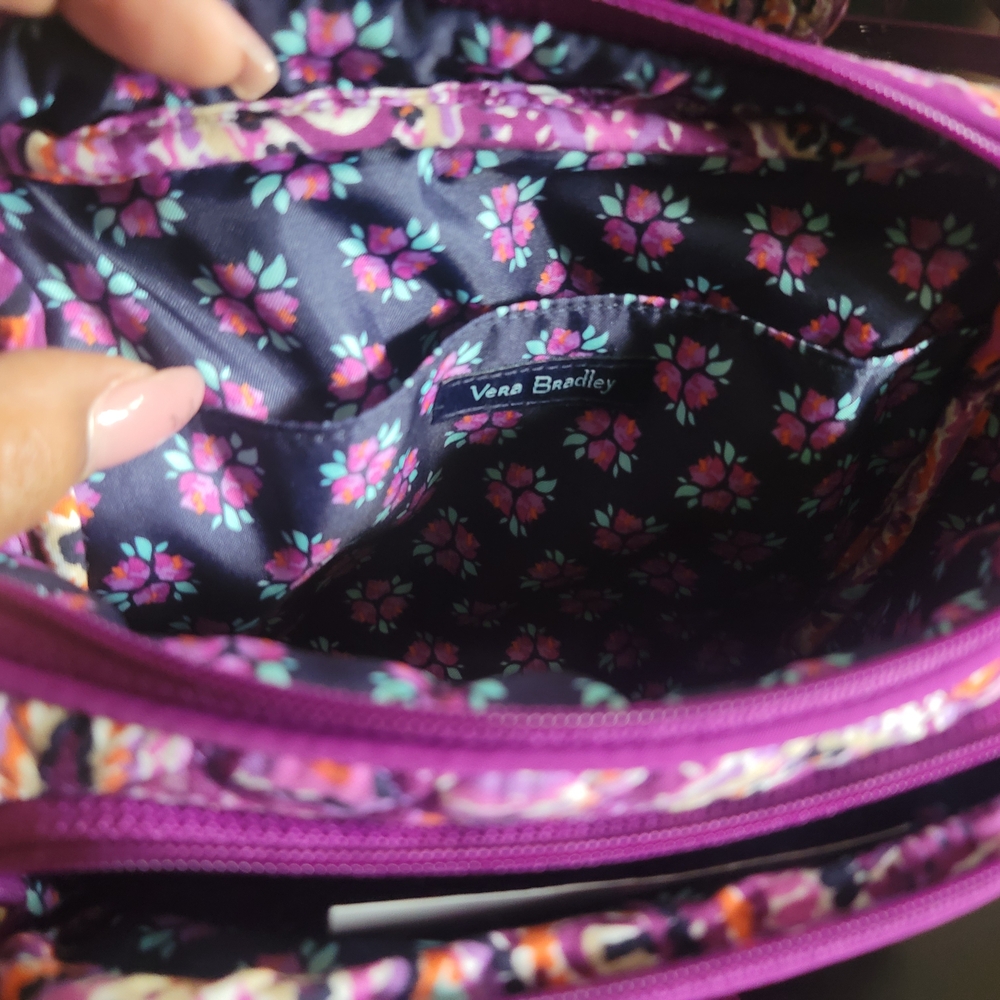 Vera Bradley Purple & Pink Floral Bum/Belt Bag - Picture 4 of 7